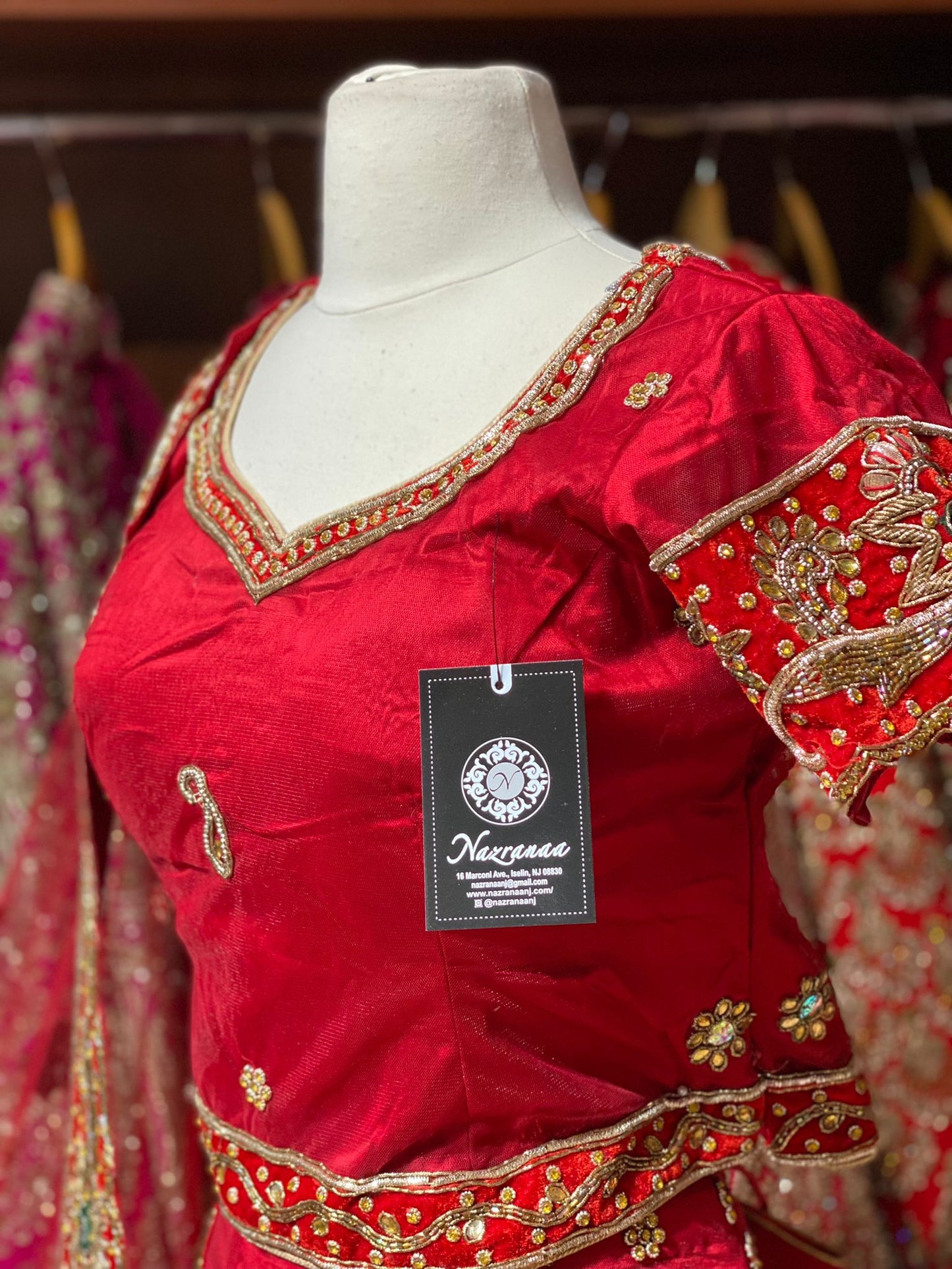 Exclusive Red Collection Luxury Collection Bridal Wear Lehenga BWL- 215