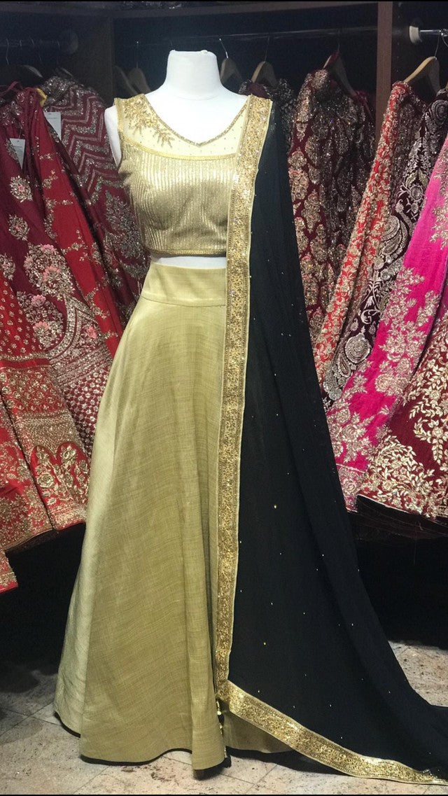 Gold Bridesmaid's Lehenga