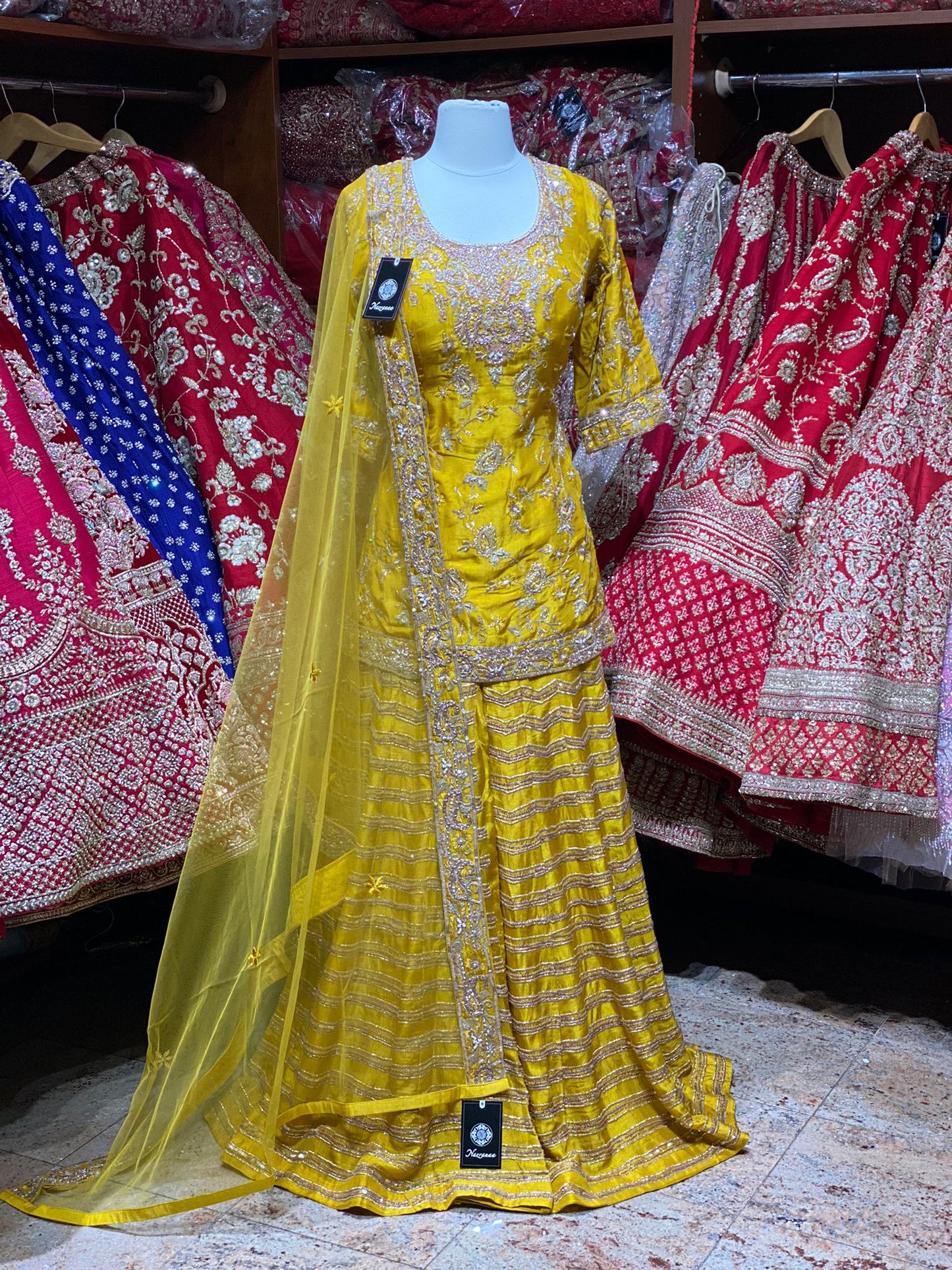 Marigold Yellow Party Wear Suit Collection PWS-077