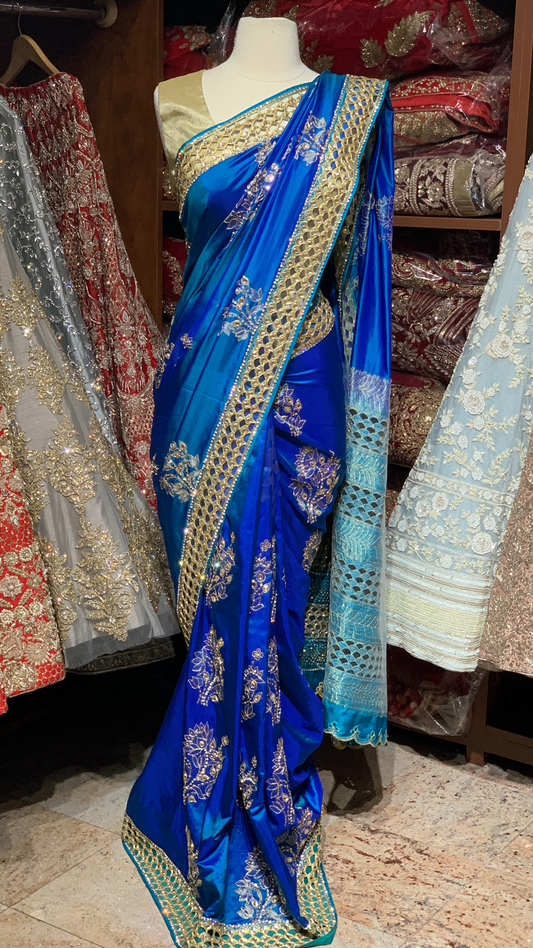 Blue Kanjeevaram Saree