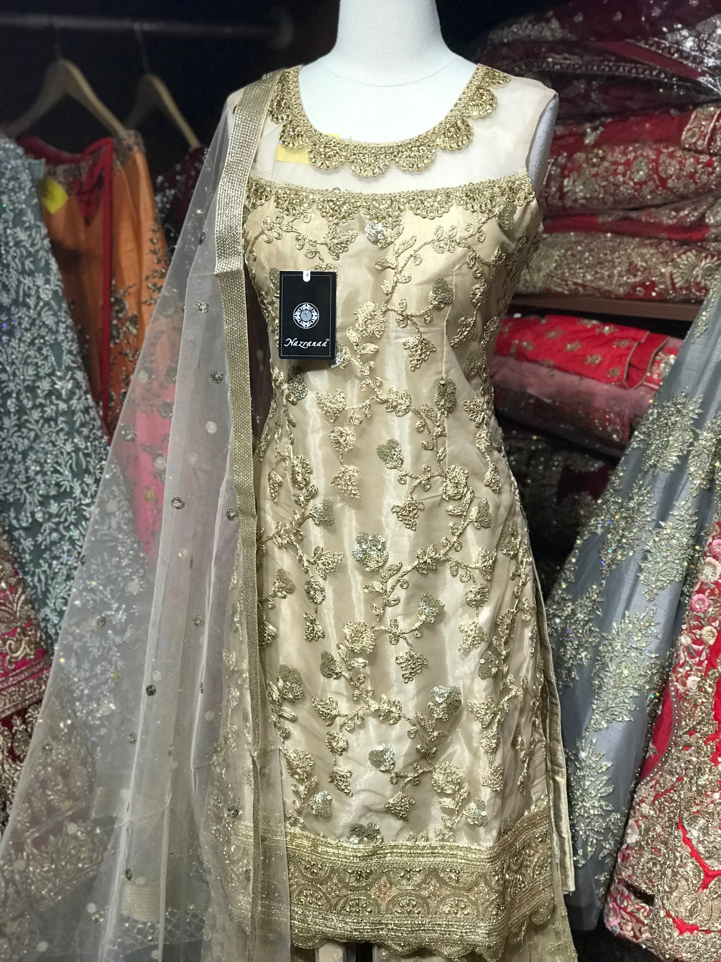 Net Size 38 Special Sharara Suit