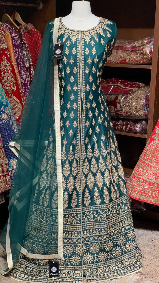 Green XXL Anarkali