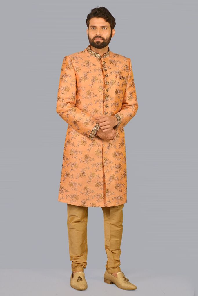 Salmon Peach Sherwani Collection