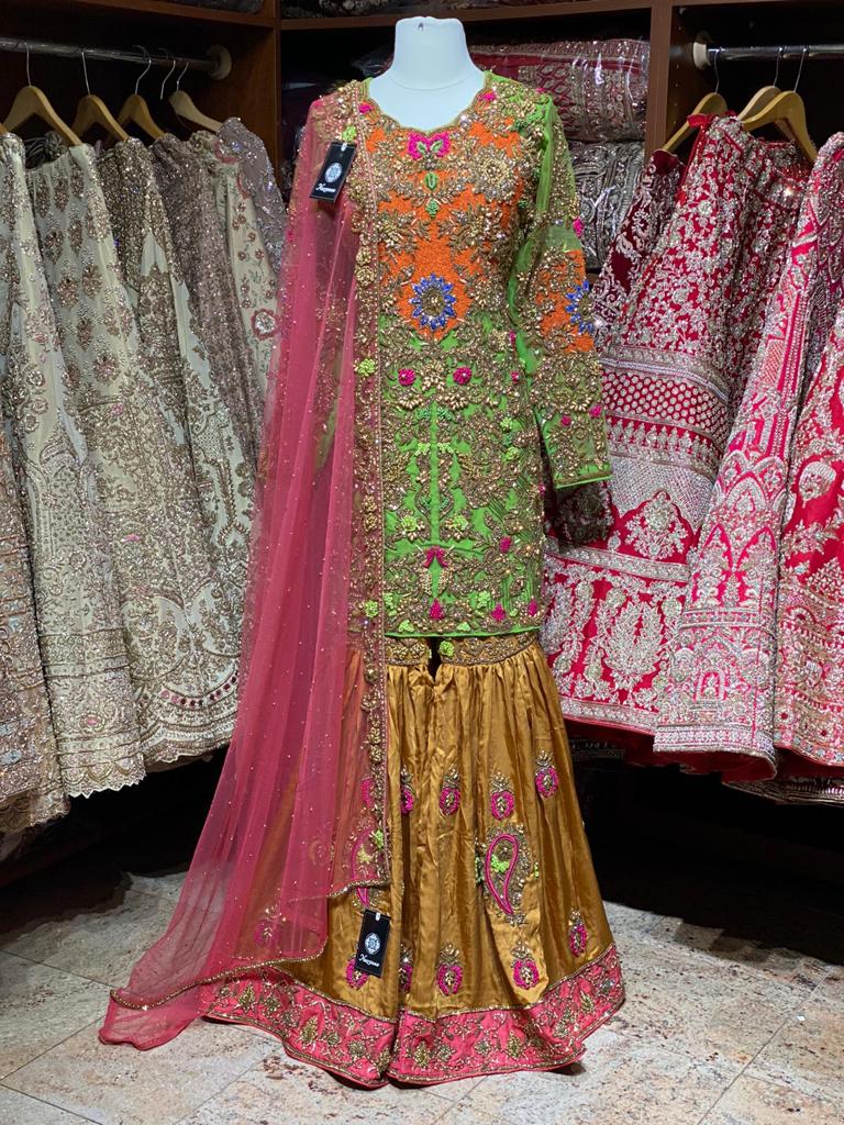 Spring Green Party Wear Suit Collection PWS-015