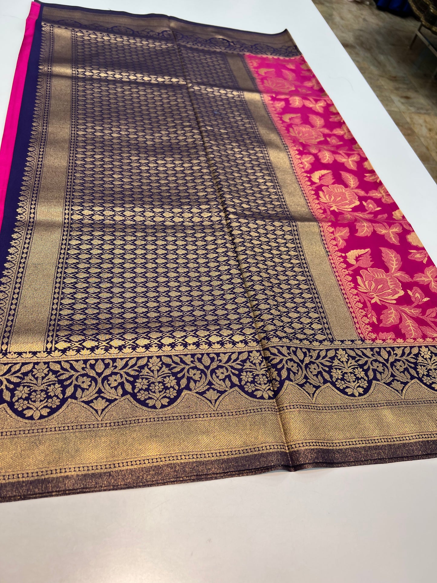 Blended Banarasi Saree-001