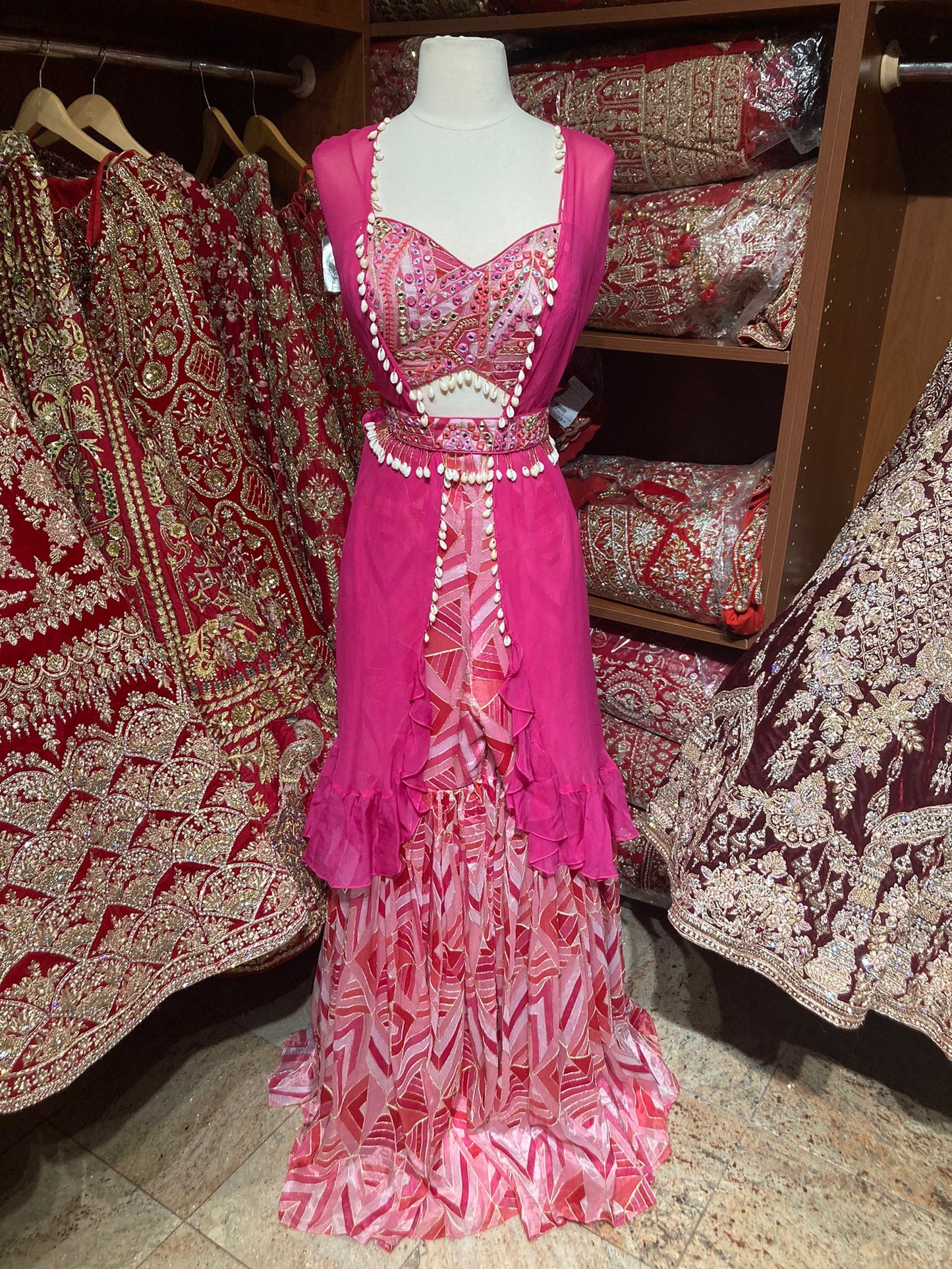 Persian Pink Party Wear Suit Collection PWS-111