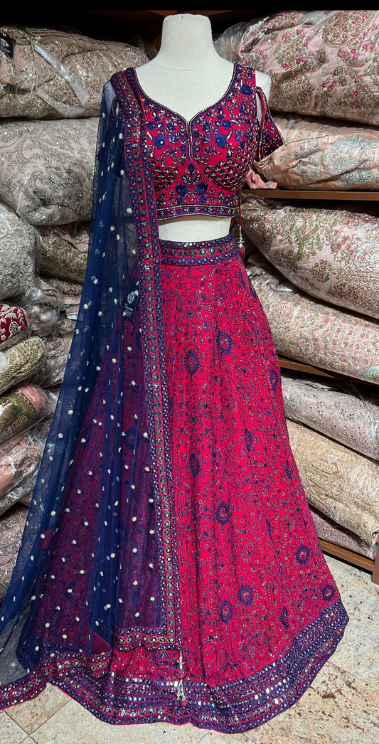 Pinkish Red New Era Party Wear Collection PWL-616
