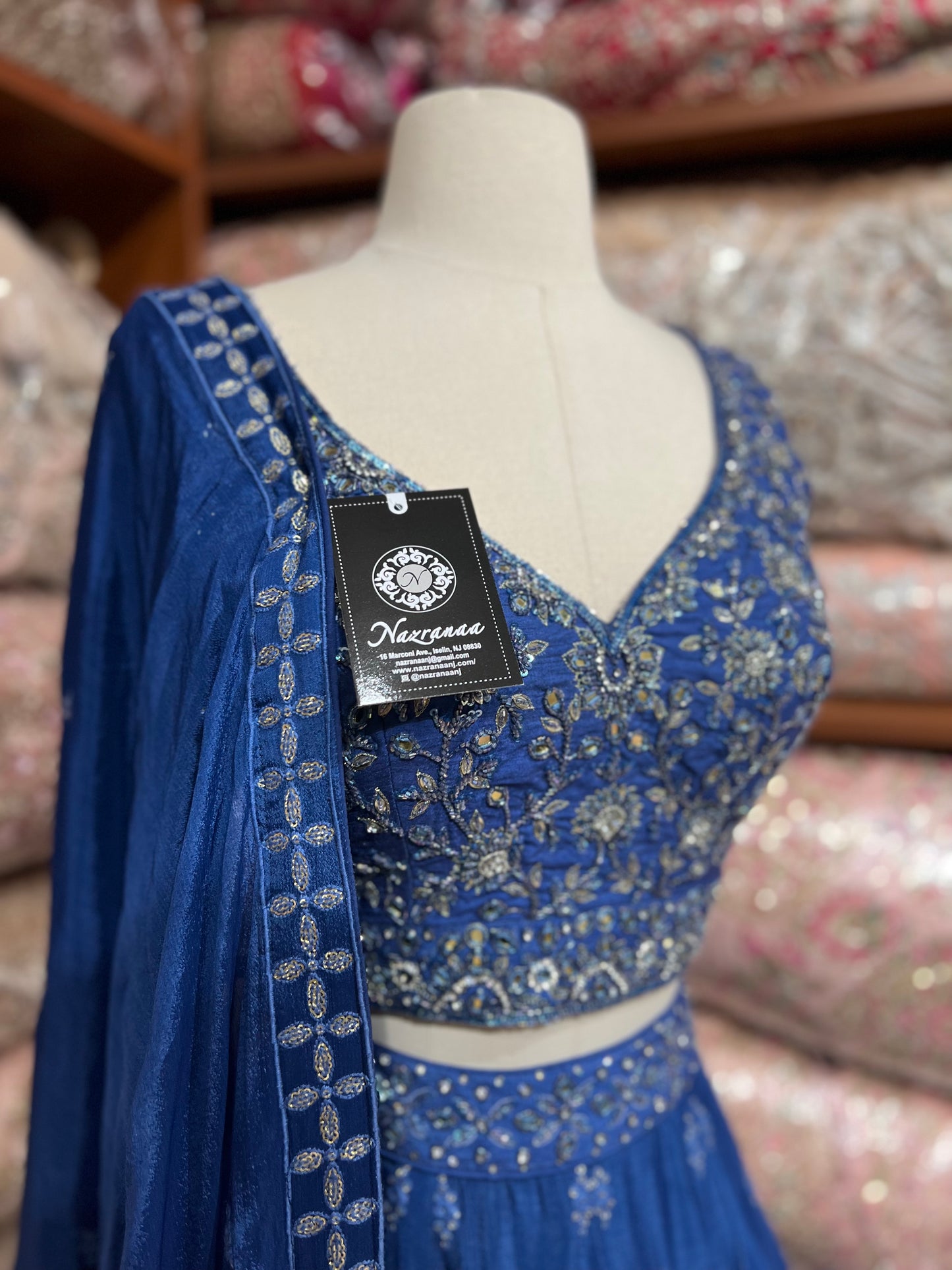 Cobalt Blue New Era Party Wear Collection PWL-652