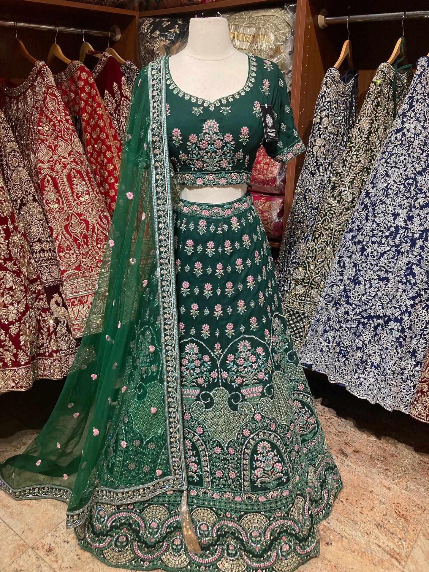 Emerald Green New Era Party Wear Collection PWL-580