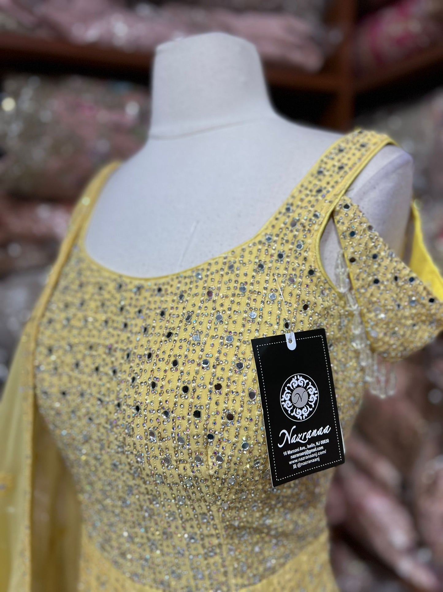 Lemonade Yellow Anarkali PWA-140