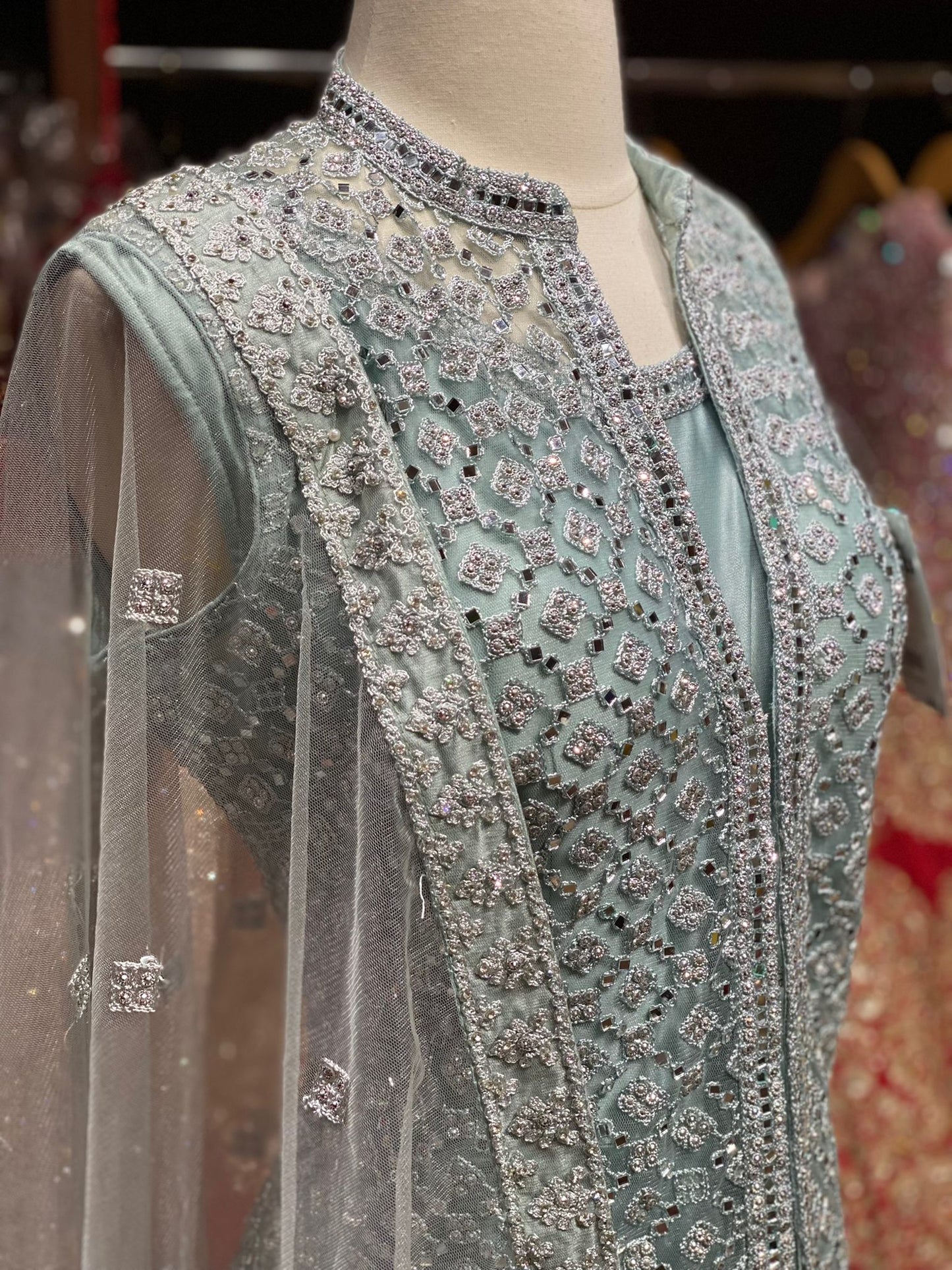 Powder Blue Anarkali PWA-046