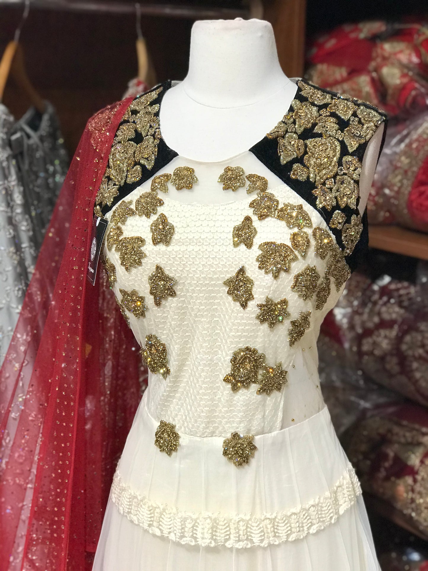 Ivory Black Size 38 Anarkali