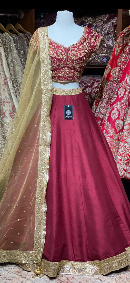 Ruby Red Bridesmaids Lehenga BML-020