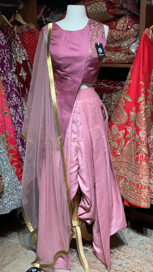 Purple Size 38 Dhoti Suit