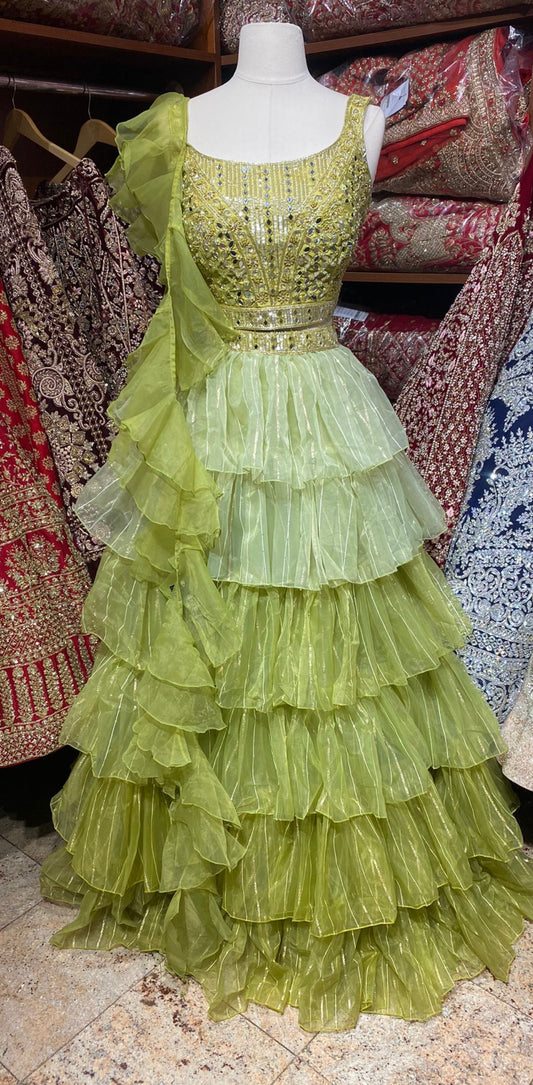 Pastel Green New Era Party Wear Collection PWL-485