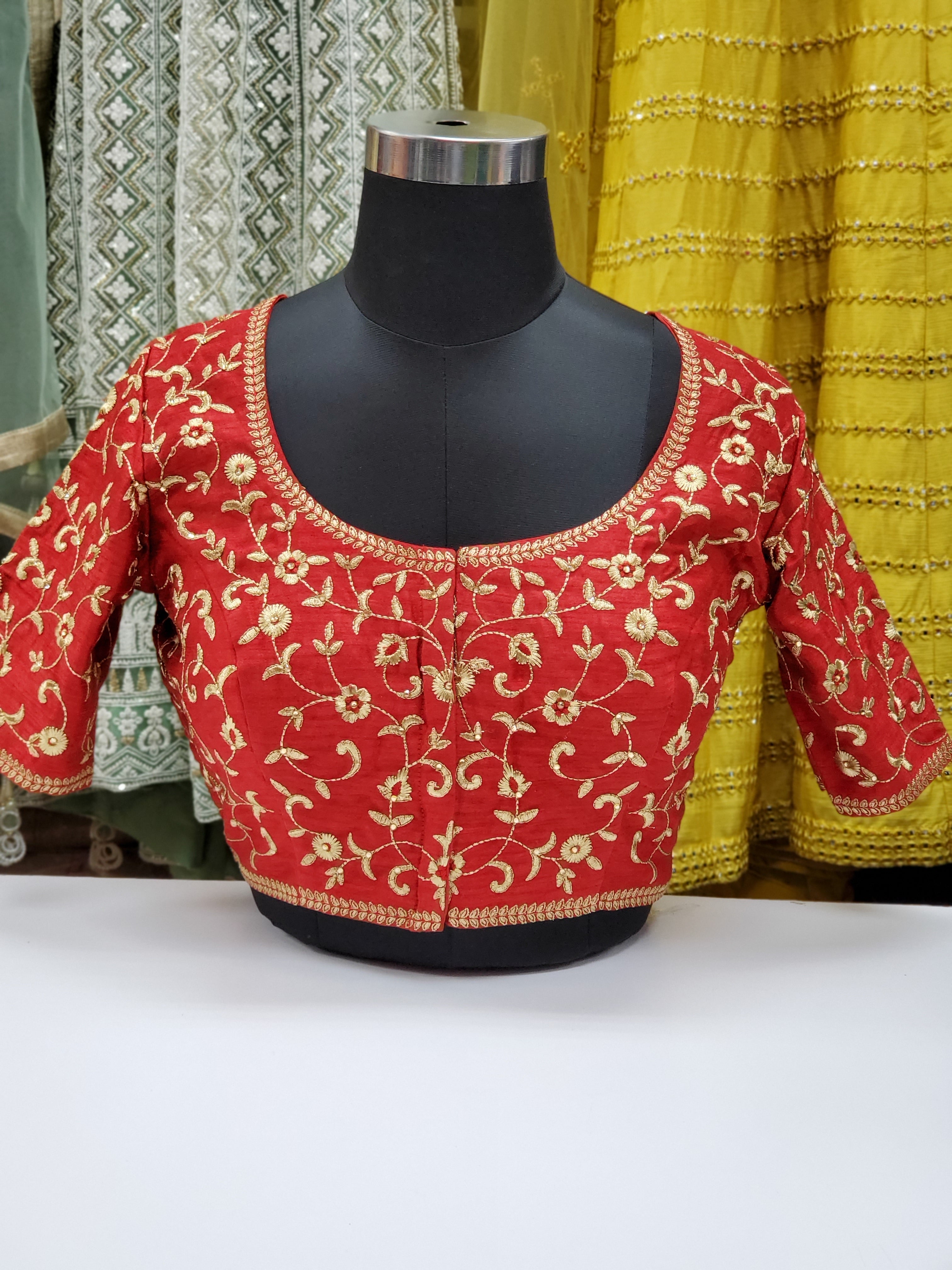 Fancy Embroidered Blouse R1S28 – Nazranaa