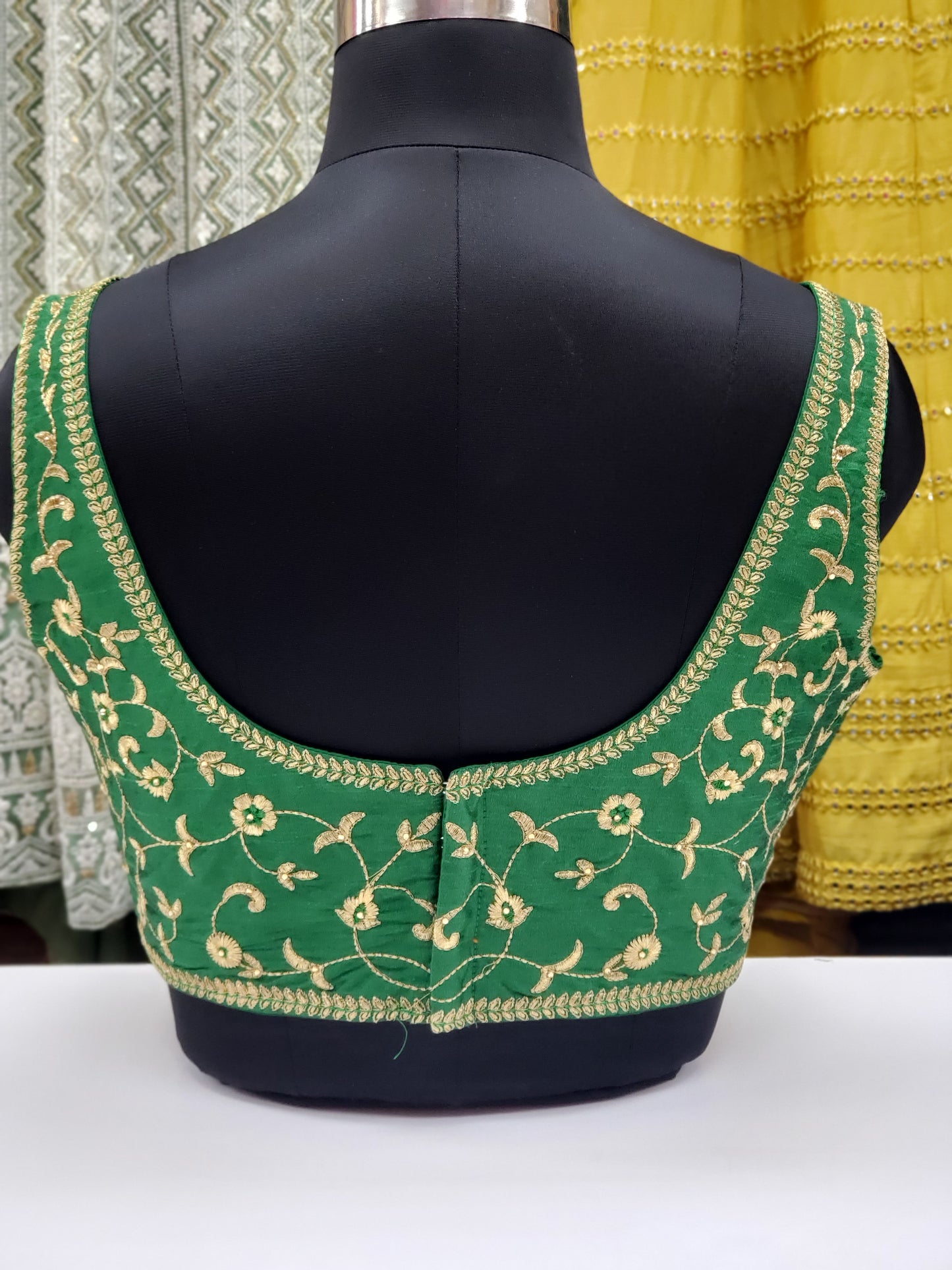 Fancy Embroidered Sleeveless Blouse R1S22