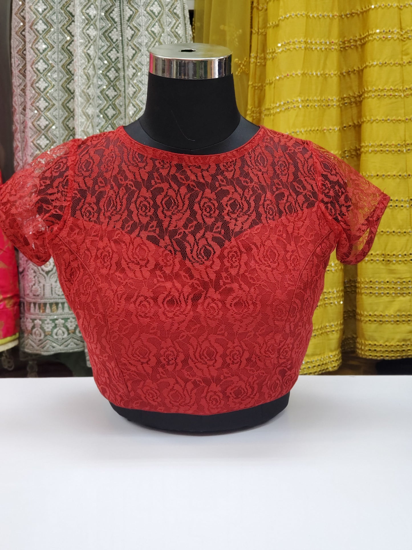 Fancy Mesh Blouse R1S27