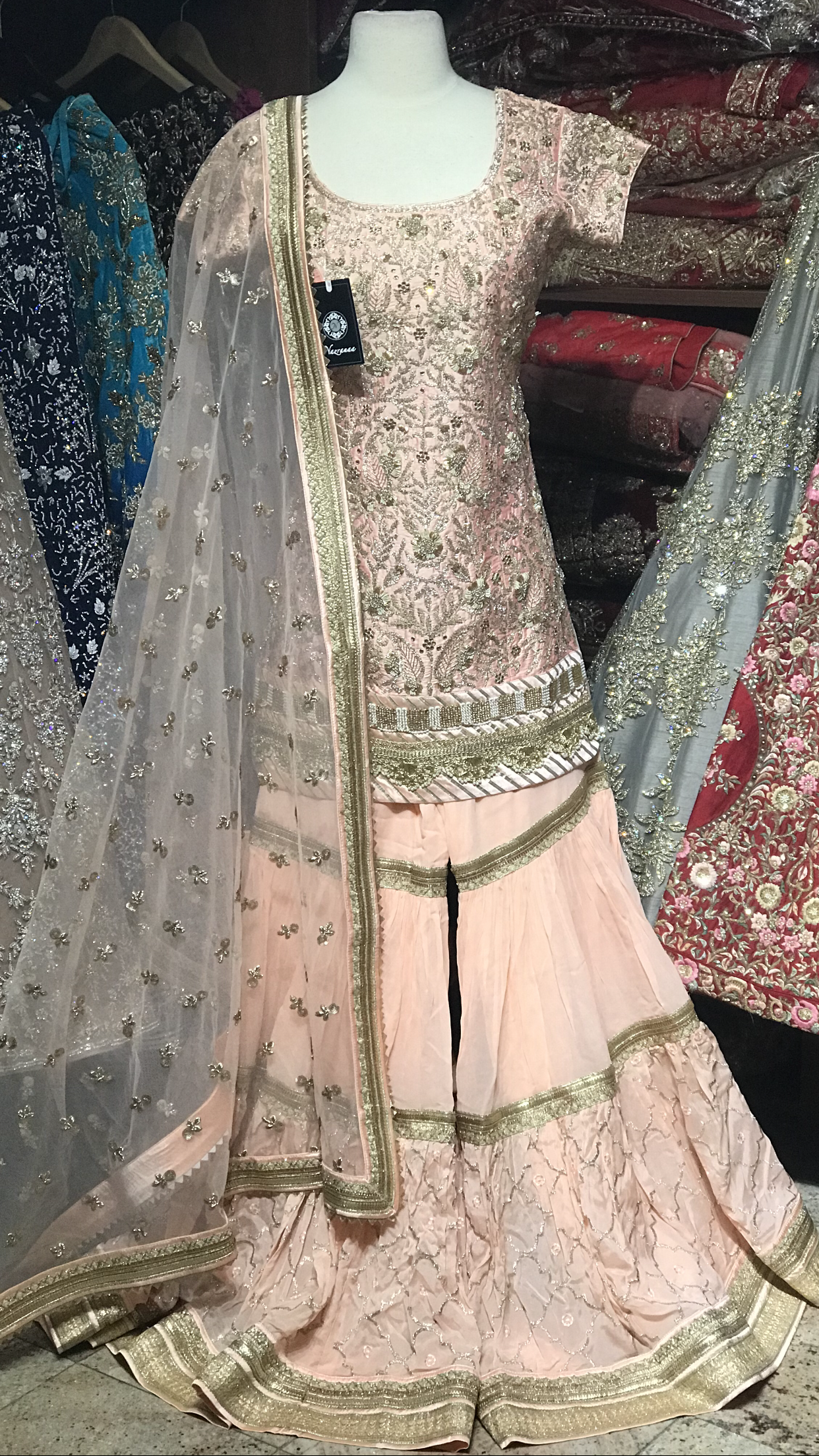 Blush Size 38 Bridal Gharara