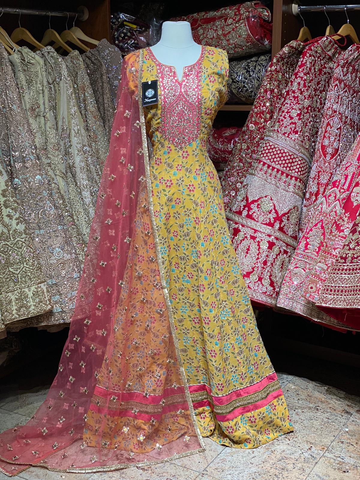 Mellow Yellow XXL Anarkali PWA-007