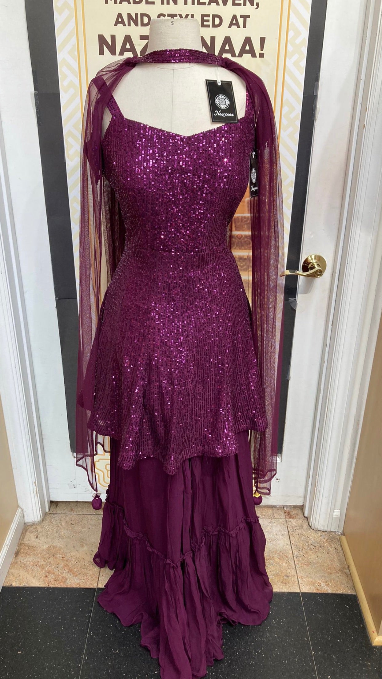 The Sequin Palazzo Suit- 004