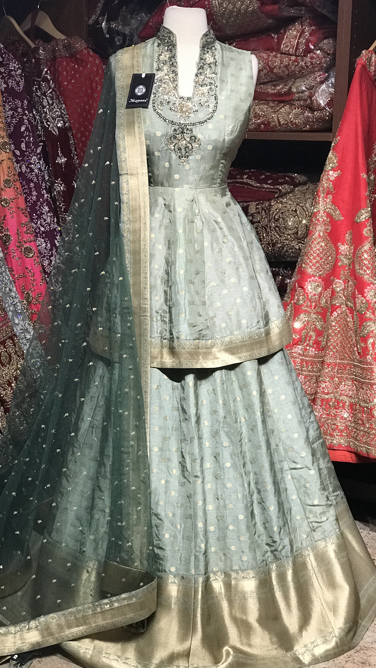 Sage Size 38 Peplum Lehenga