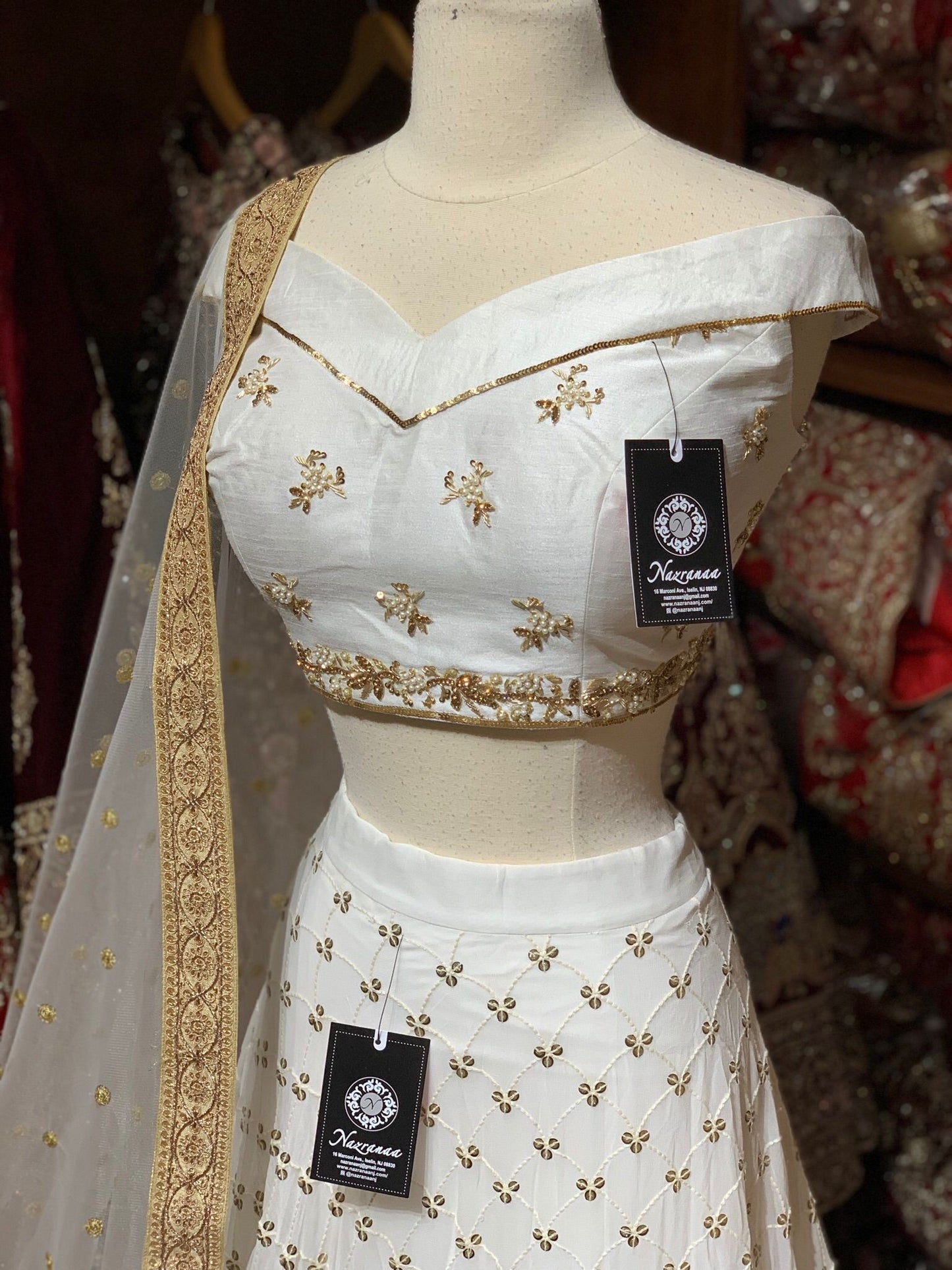 Vista White New Era Party Wear Collection PWL-375