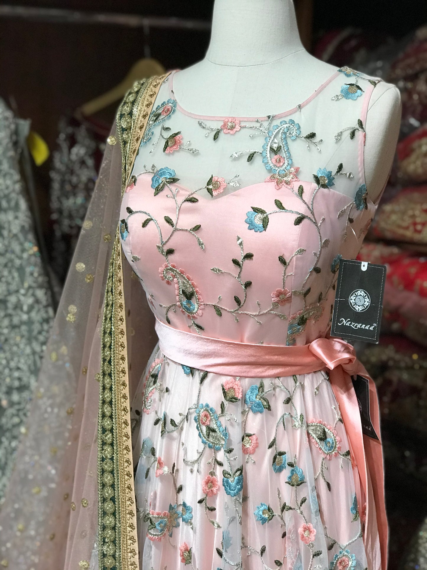 Blush Belted Size 38 Anarkali