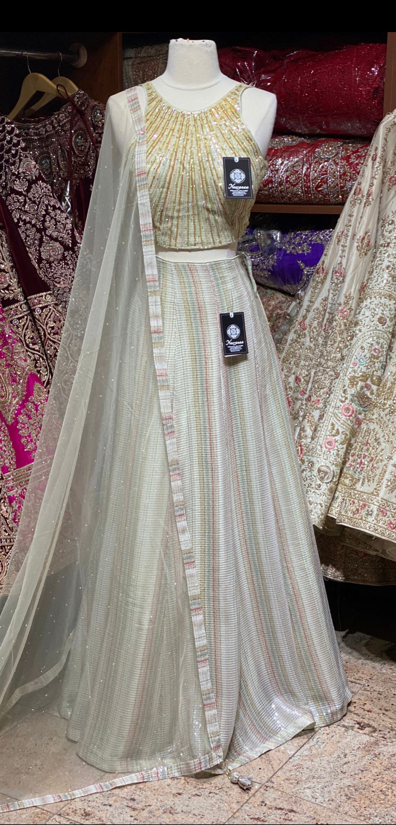 Platinum White New Era Party Wear Collection PWL-355