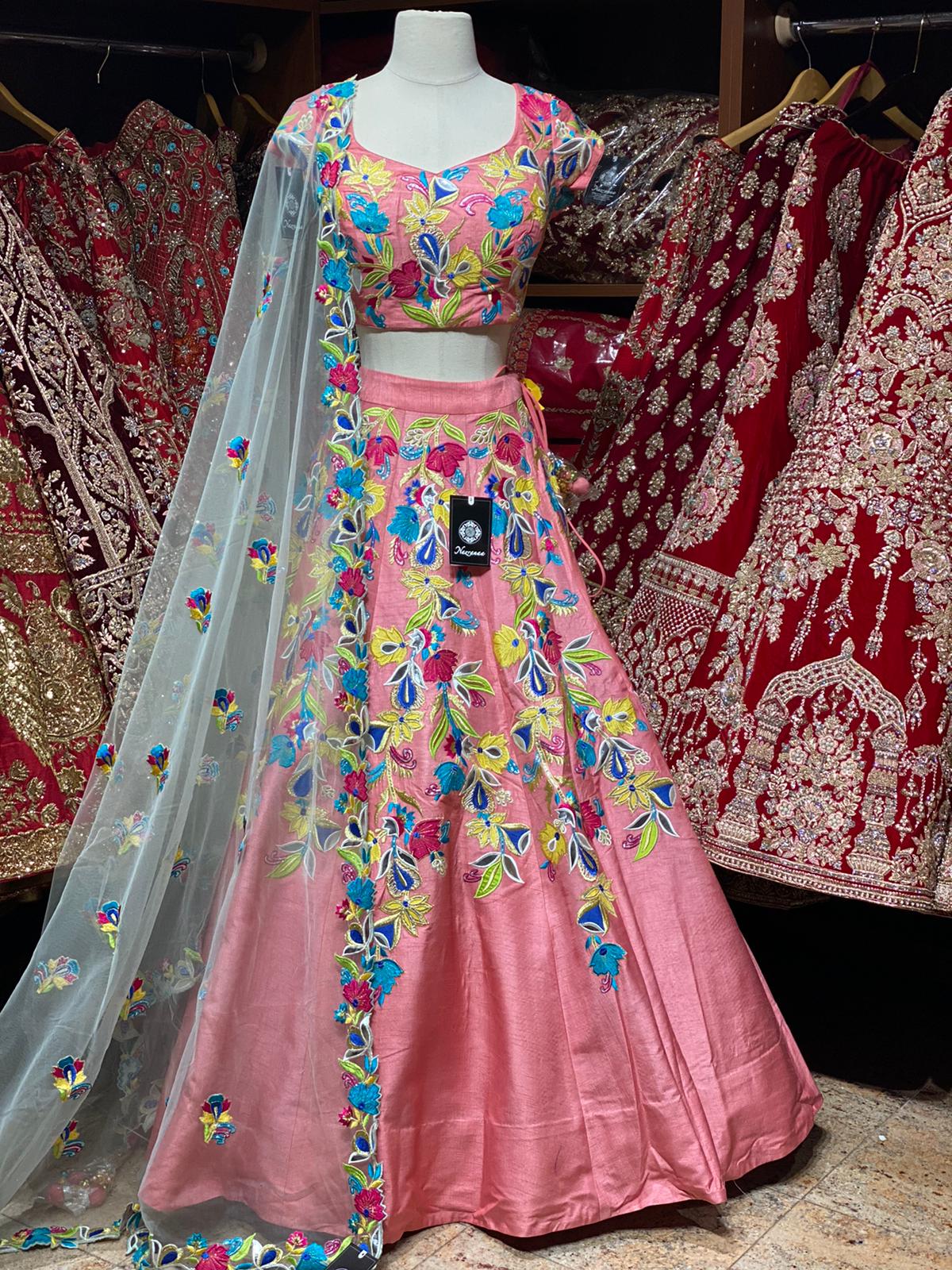 Coral Pink Unmissable Rangaadi Party Wear Collection PWC-020