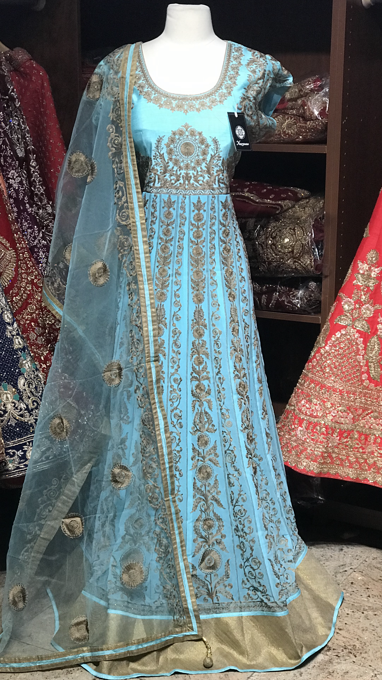 Light Blue Anarkali