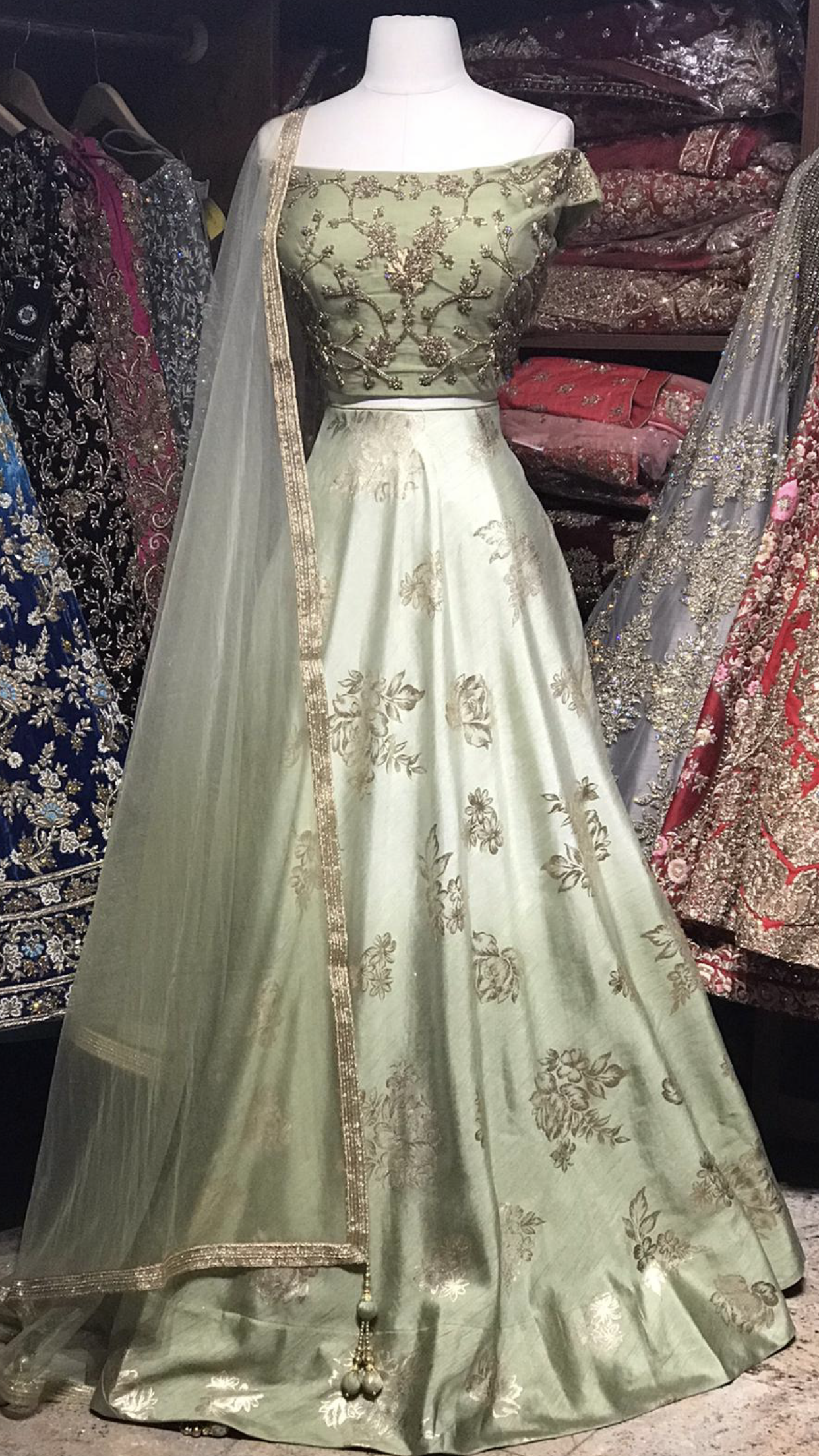 The Basil Mint Lehenga-PW25