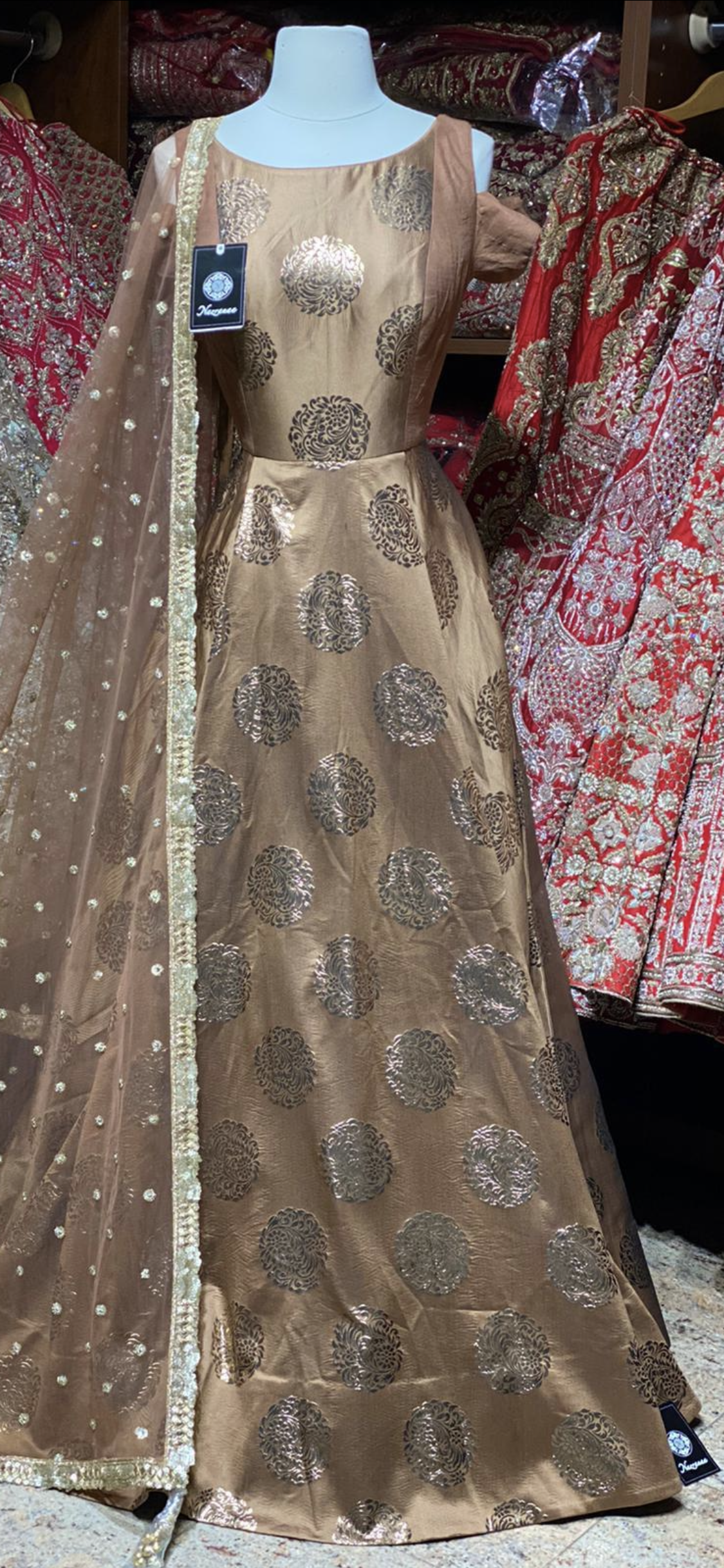 Gold Size 38 Anarkali