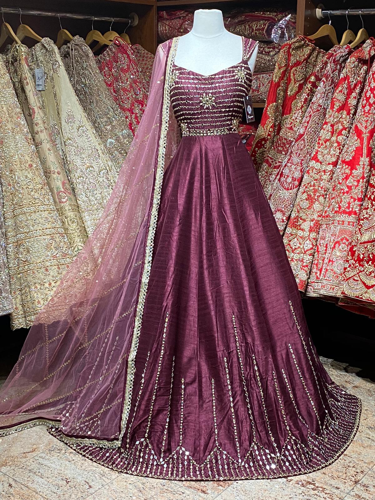 Plum Size 38 Anarkali Collection