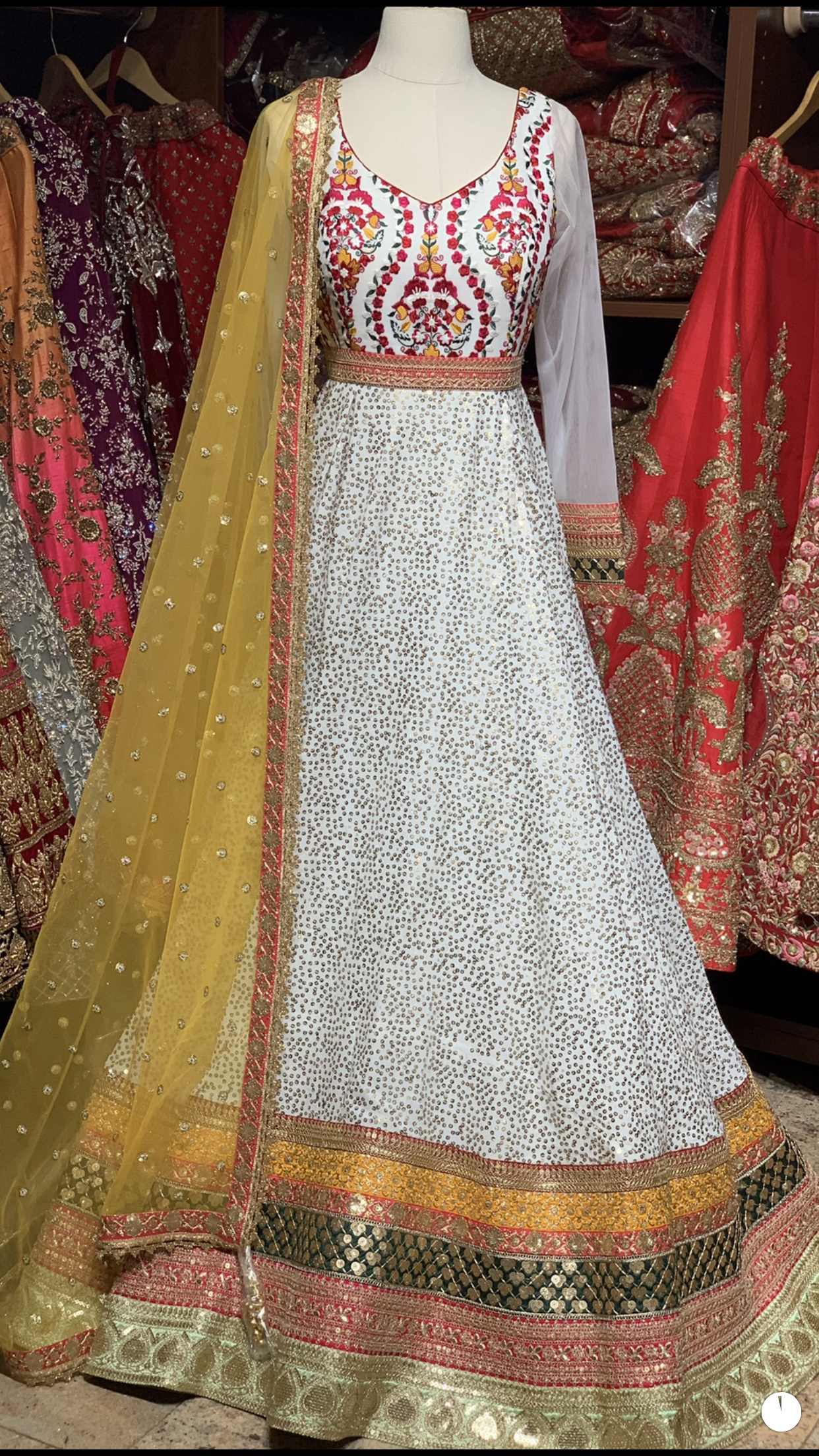 Ivory Size 38 Bridal Anarkali