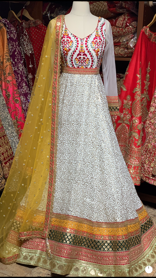 Ivory Size 38 Bridal Anarkali