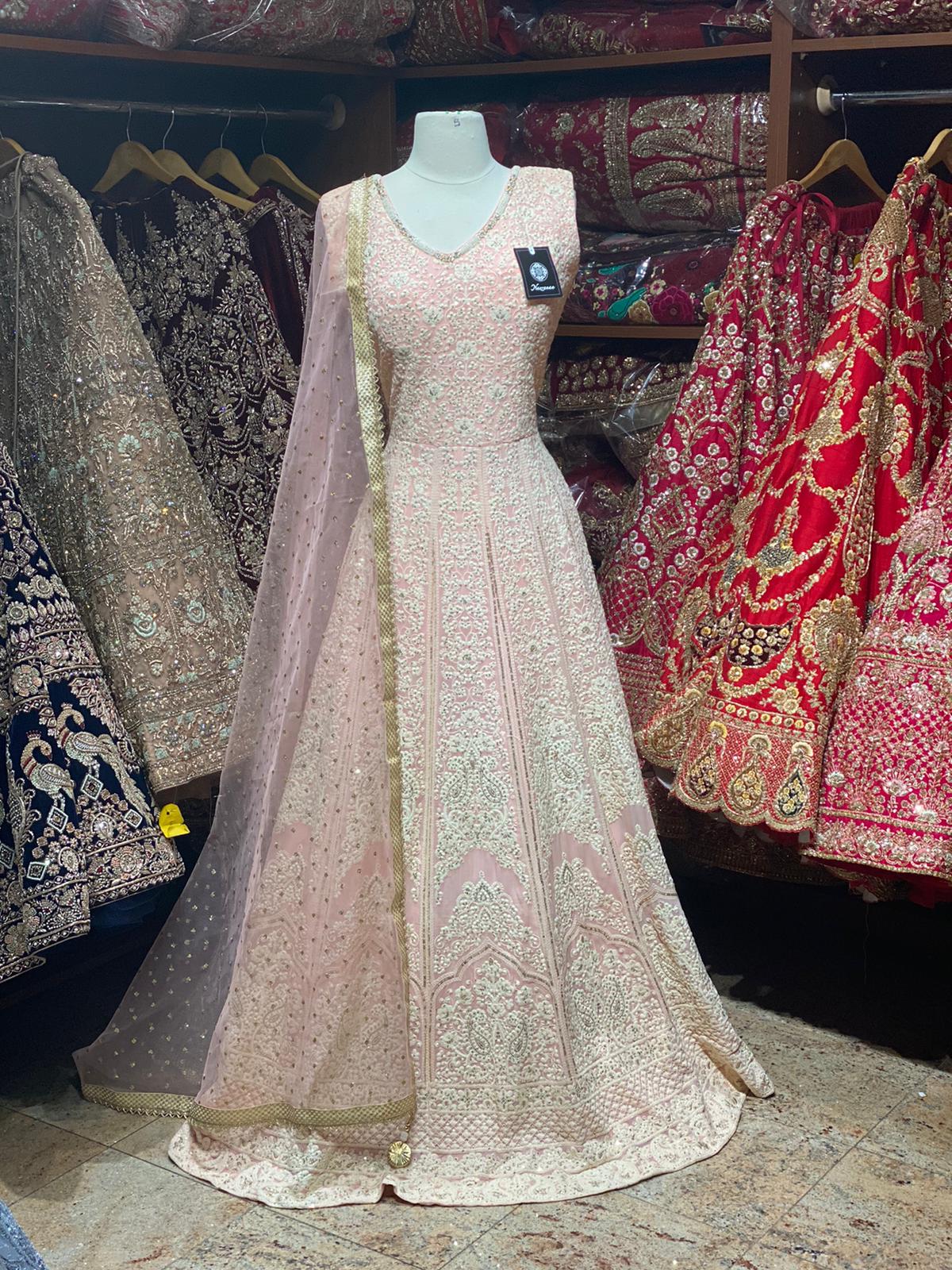 Rose Pink Anarkali PWA-027