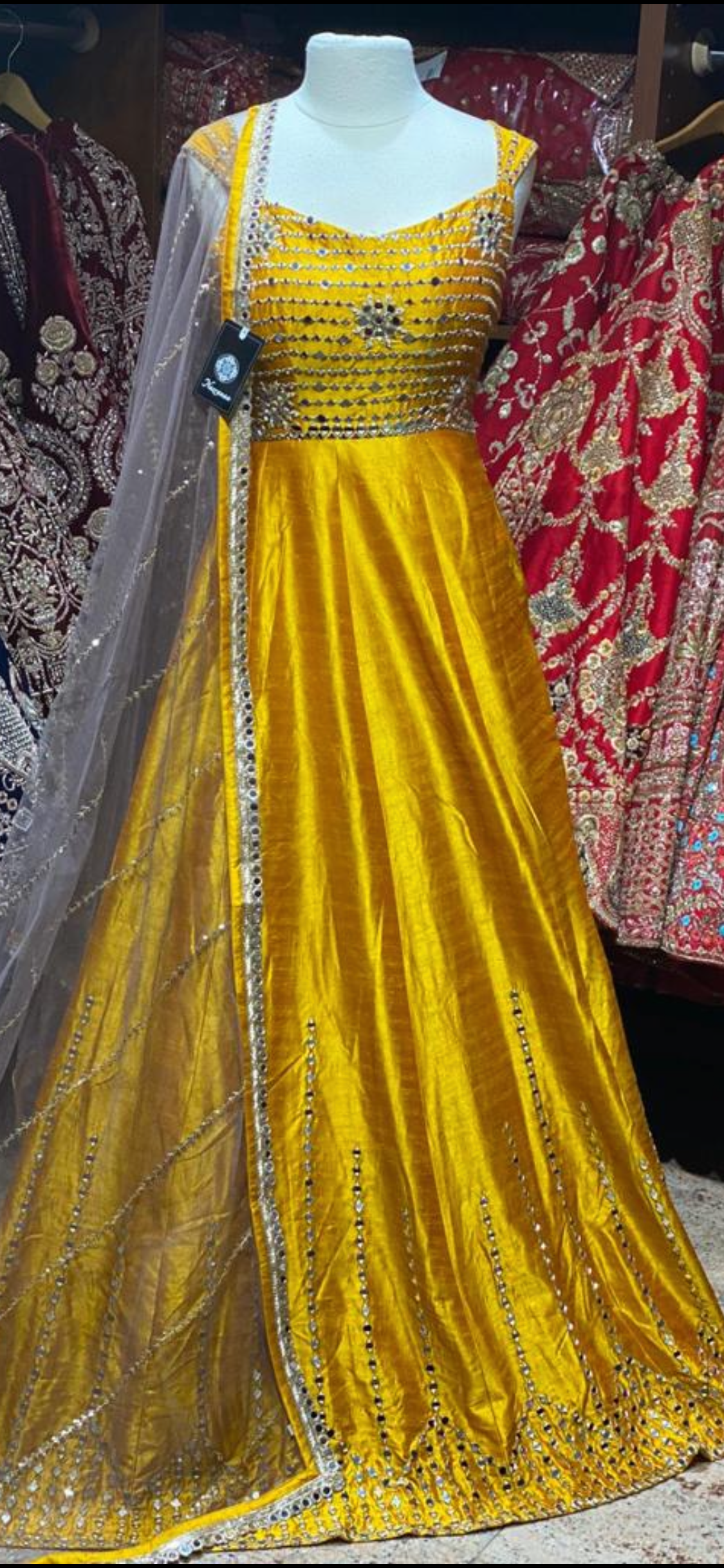 Mirror Work Collection Anarkali PWA-028