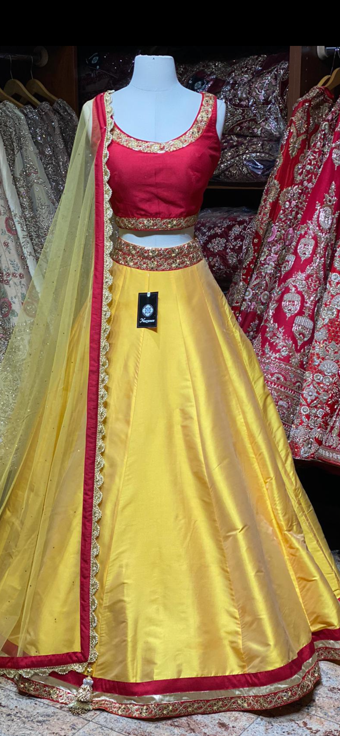 Tuscany Yellow Bridesmaids Lehenga BML-017