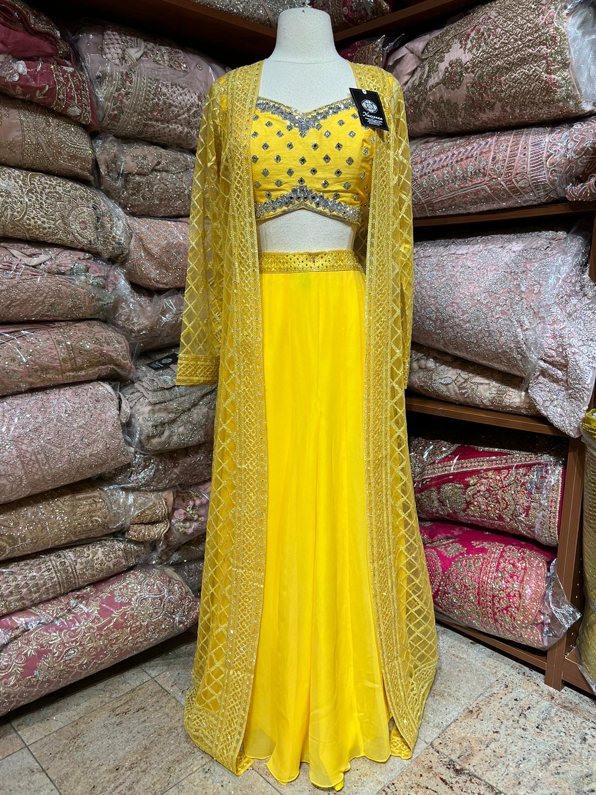 Canary Yellow Bridesmaids Lehenga BML-035