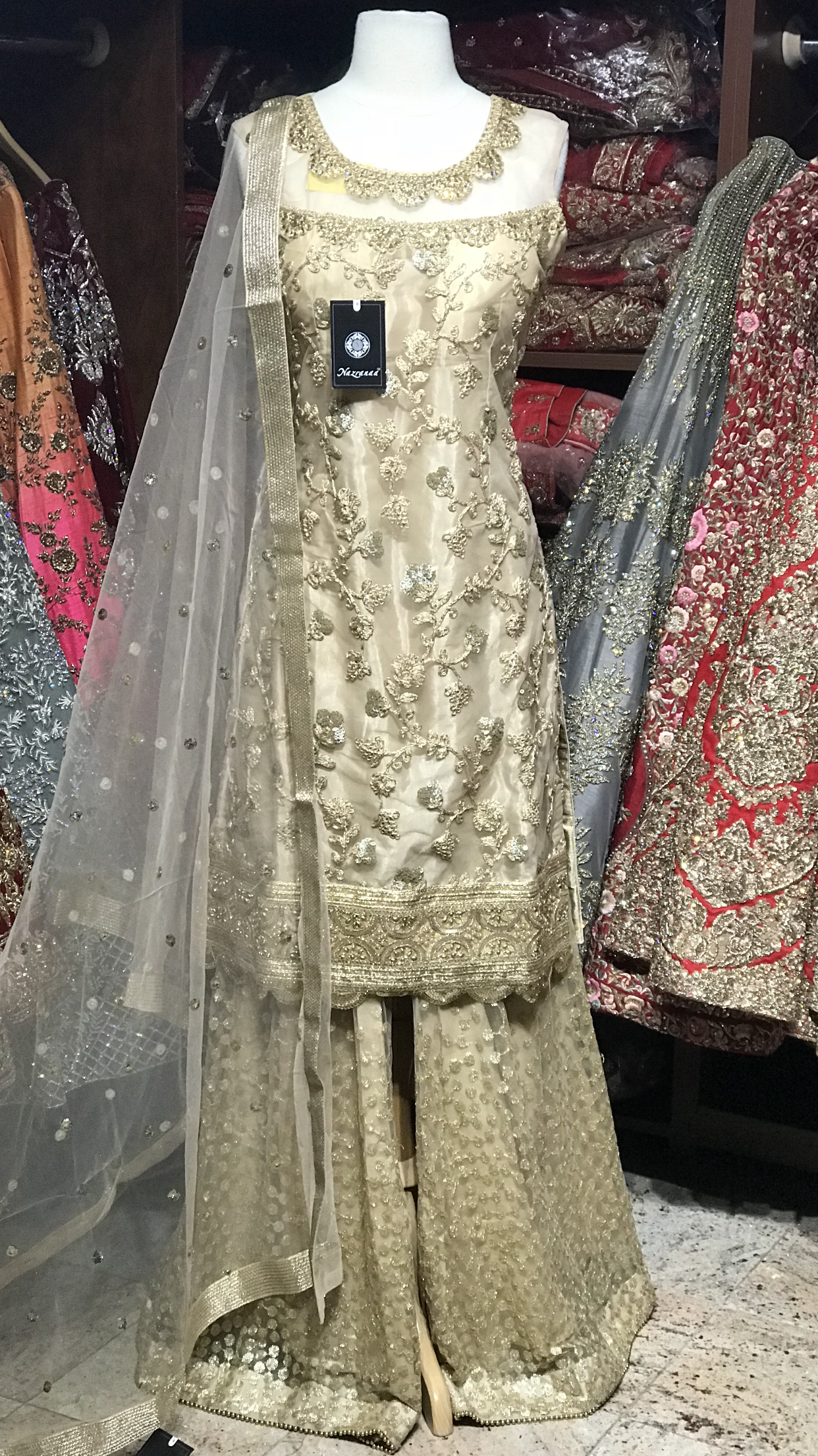 Net Size 38 Special Sharara Suit