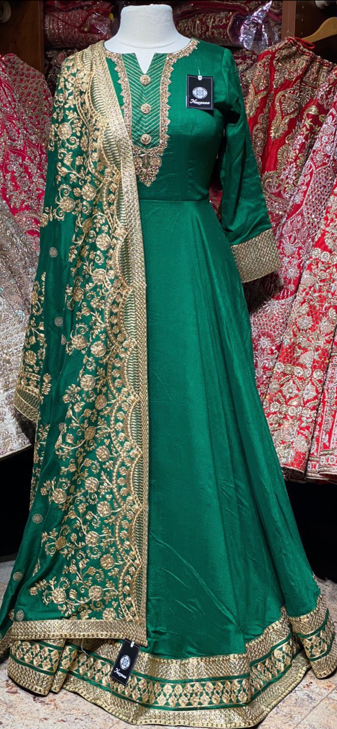 Green Size 38 Anarkali