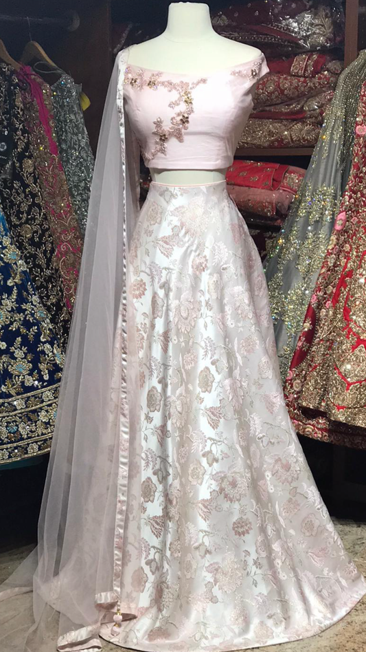 The Raspberry Lehenga-PW27