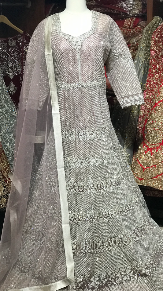 Mauve XXL Heavy Anarkali