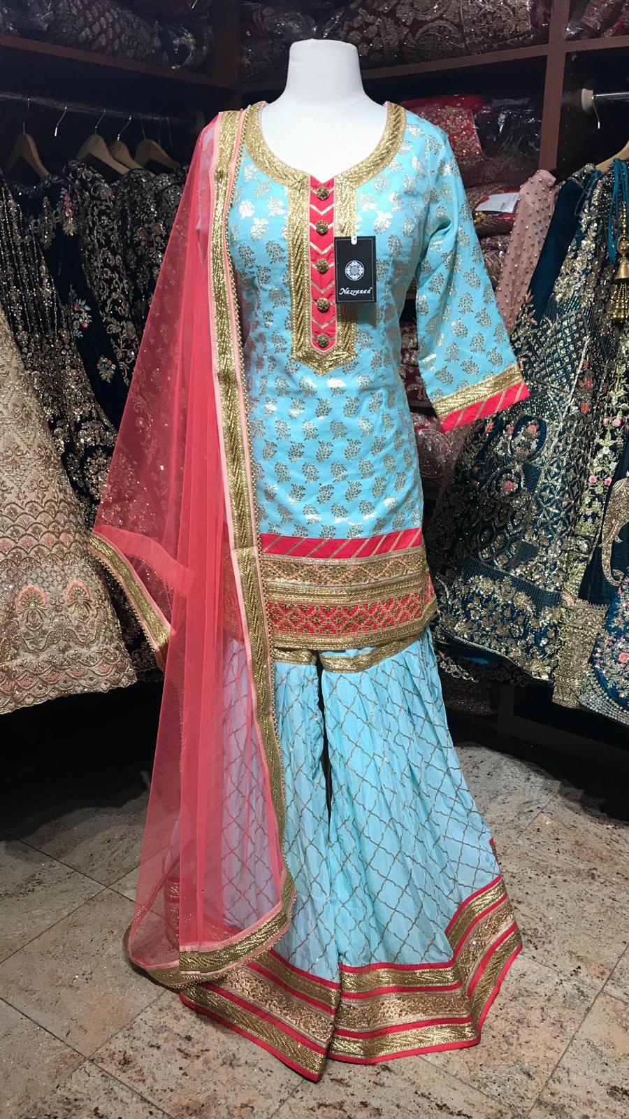 Brocade XL Gharara Suit