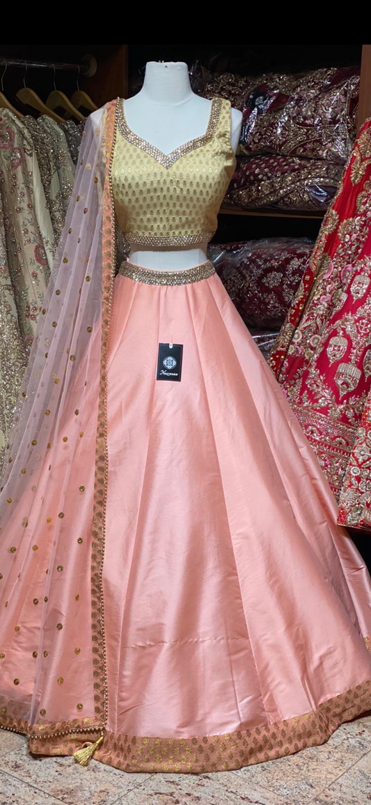 Peach Bridesmaids Lehenga BML- 024