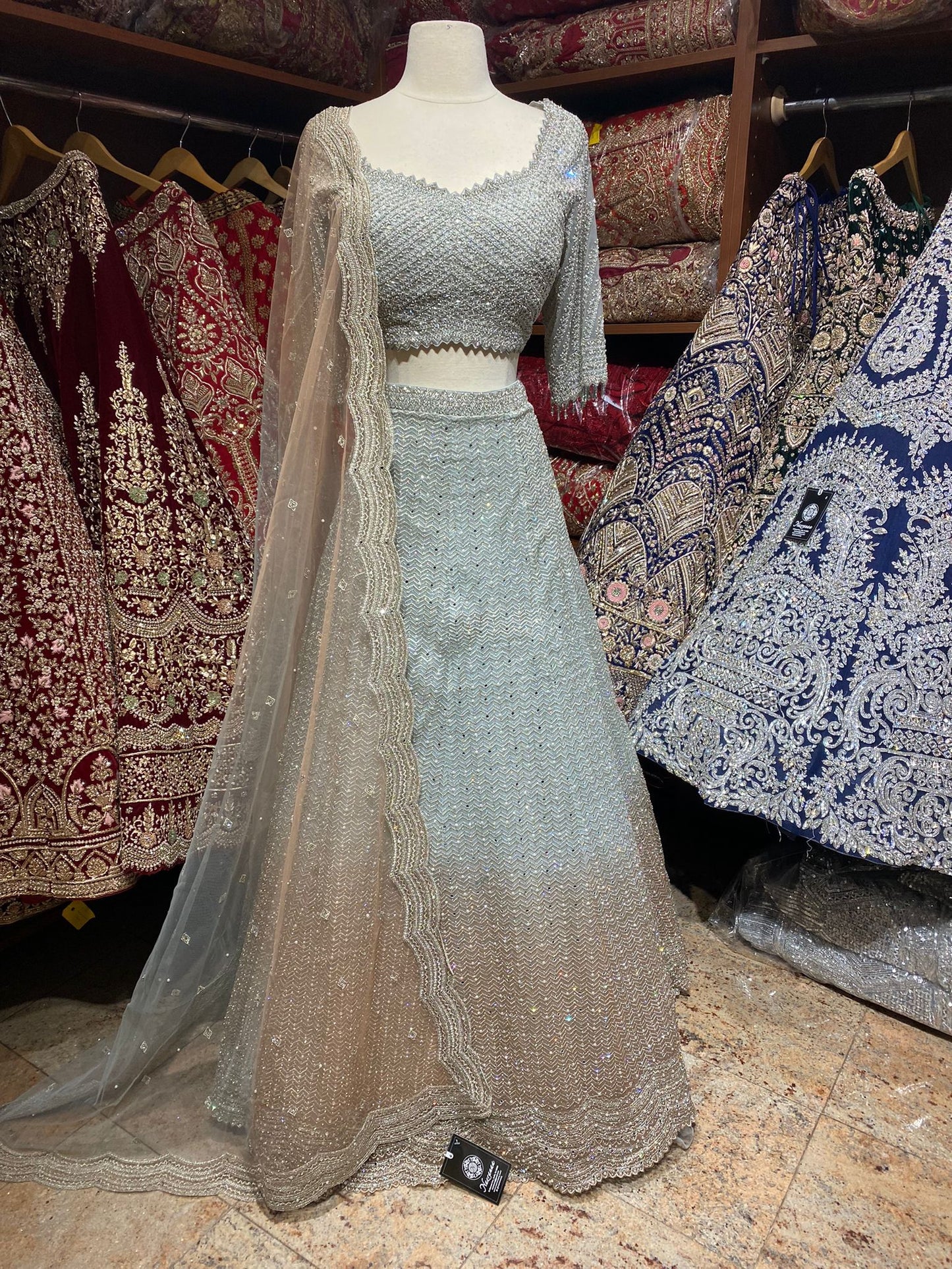 Slate Grey New Era Party Wear Collection PWL-505