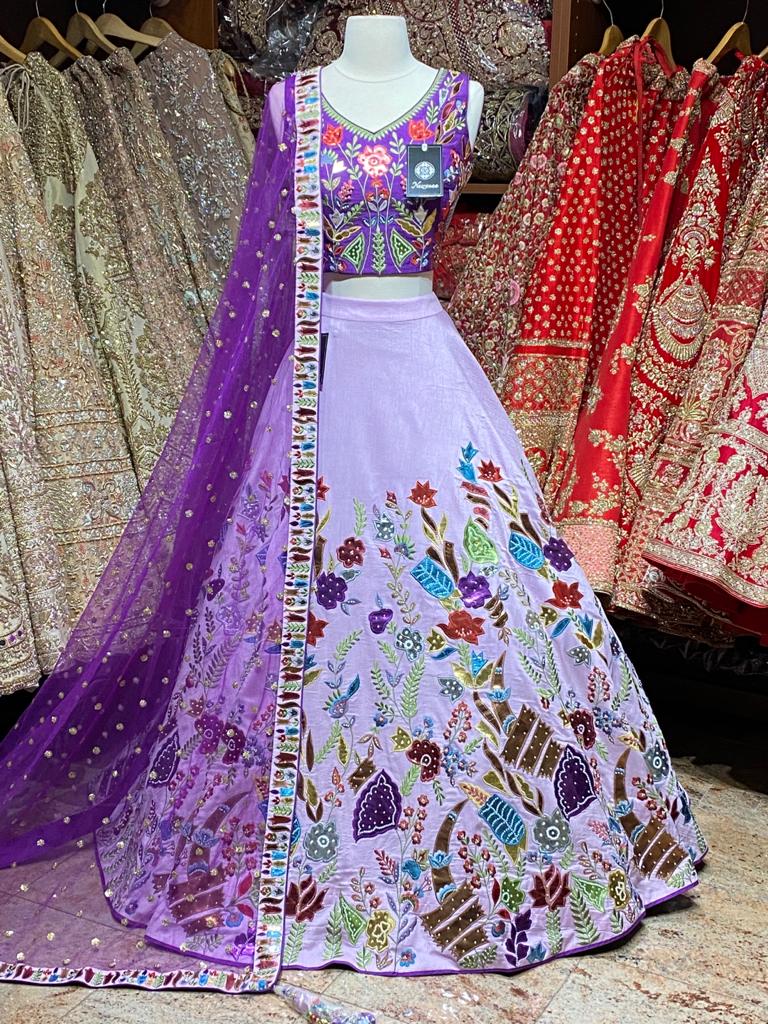 Amethyst Purple Party Wear Lehenga PWL-026