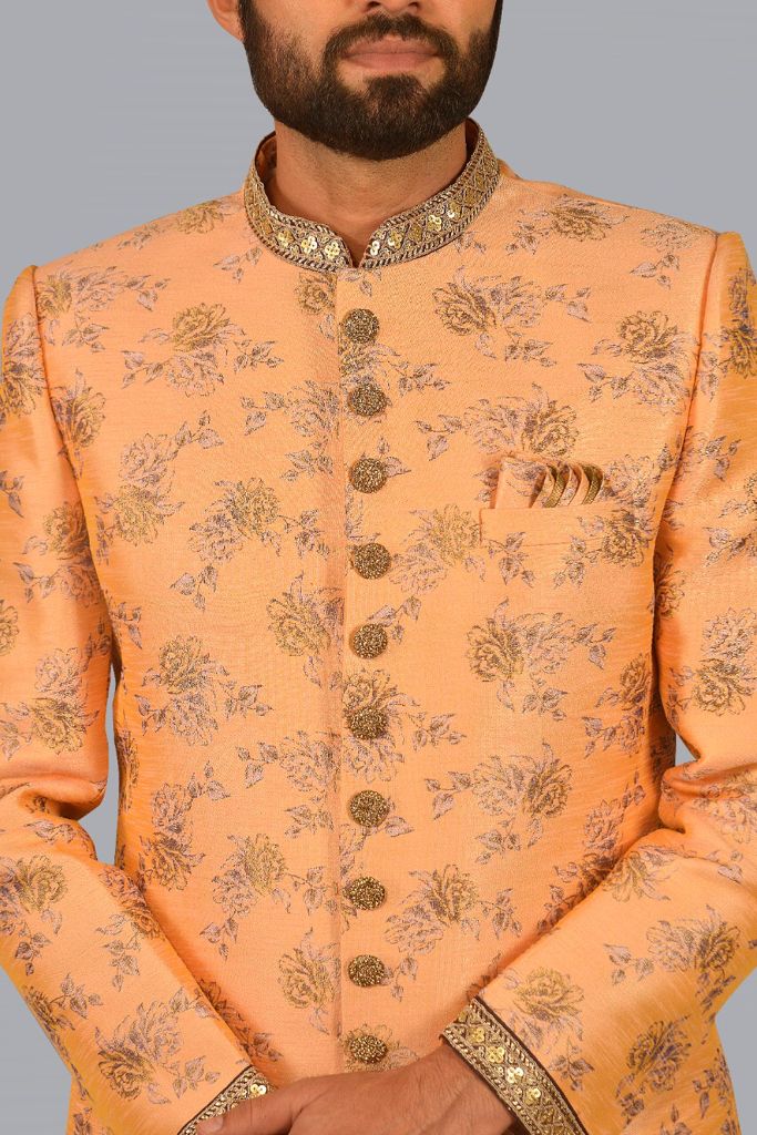 Salmon Peach Sherwani Collection