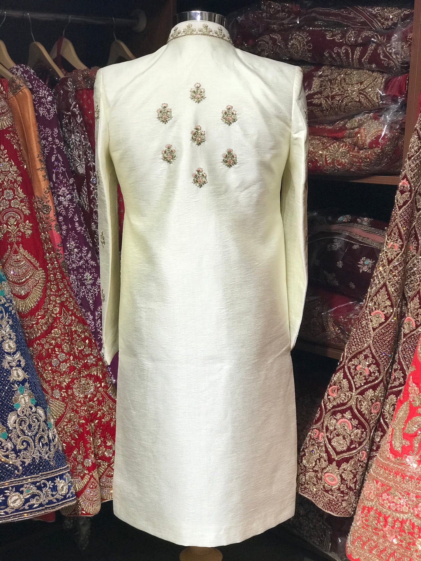 Ivory Butti Sherwani